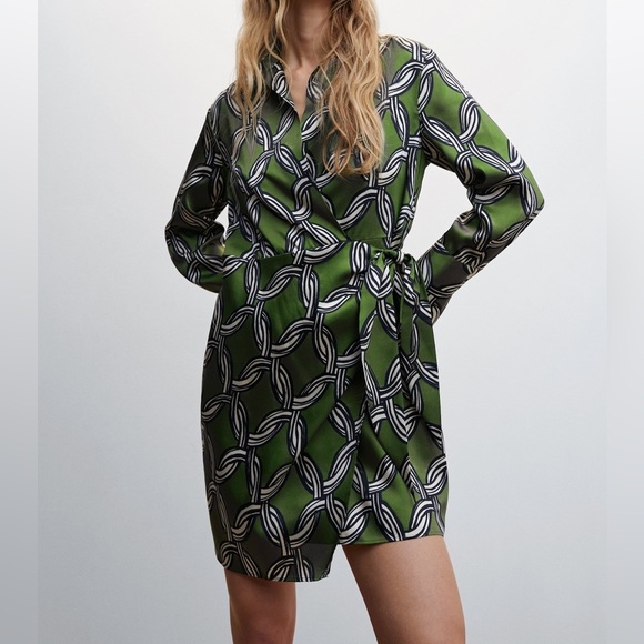Mango | Chain Print Dress - Picture 1 of 5